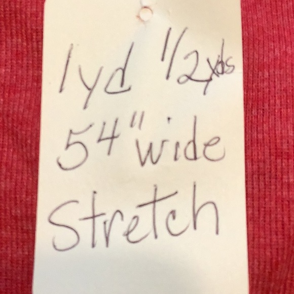 1 1/2 yards of burgundy red material. - Picture 2 of 4